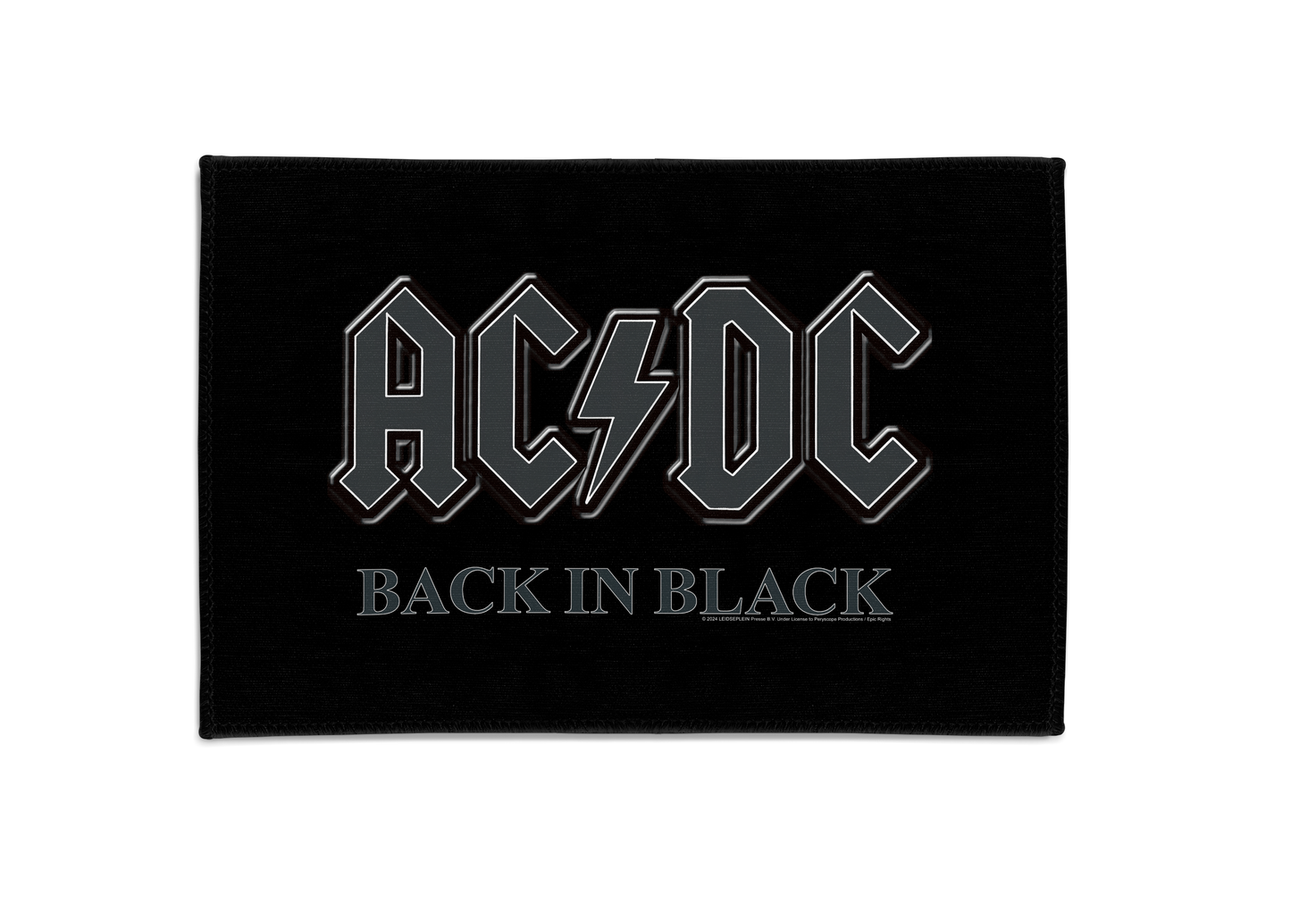 ACDC Back in Black Area Rug