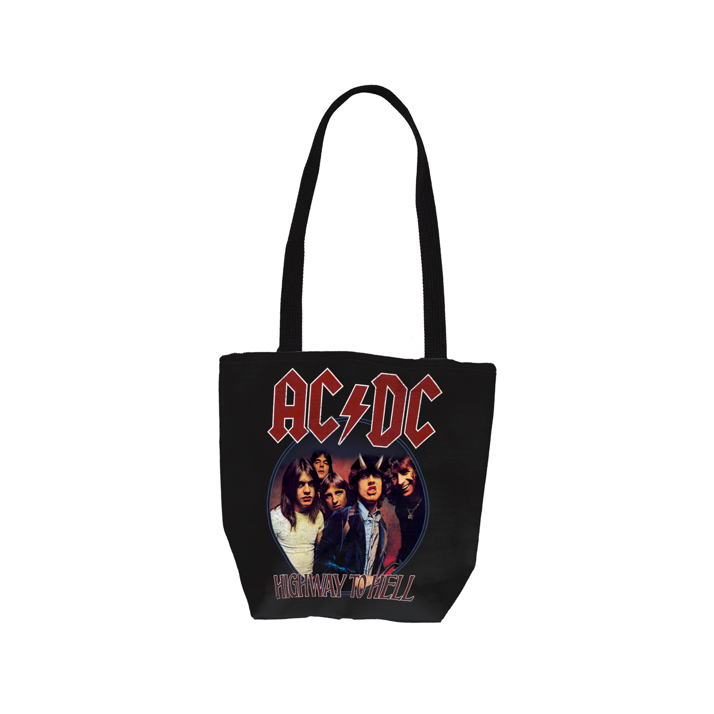 ACDC Highway To Hell Circle Tote Bag