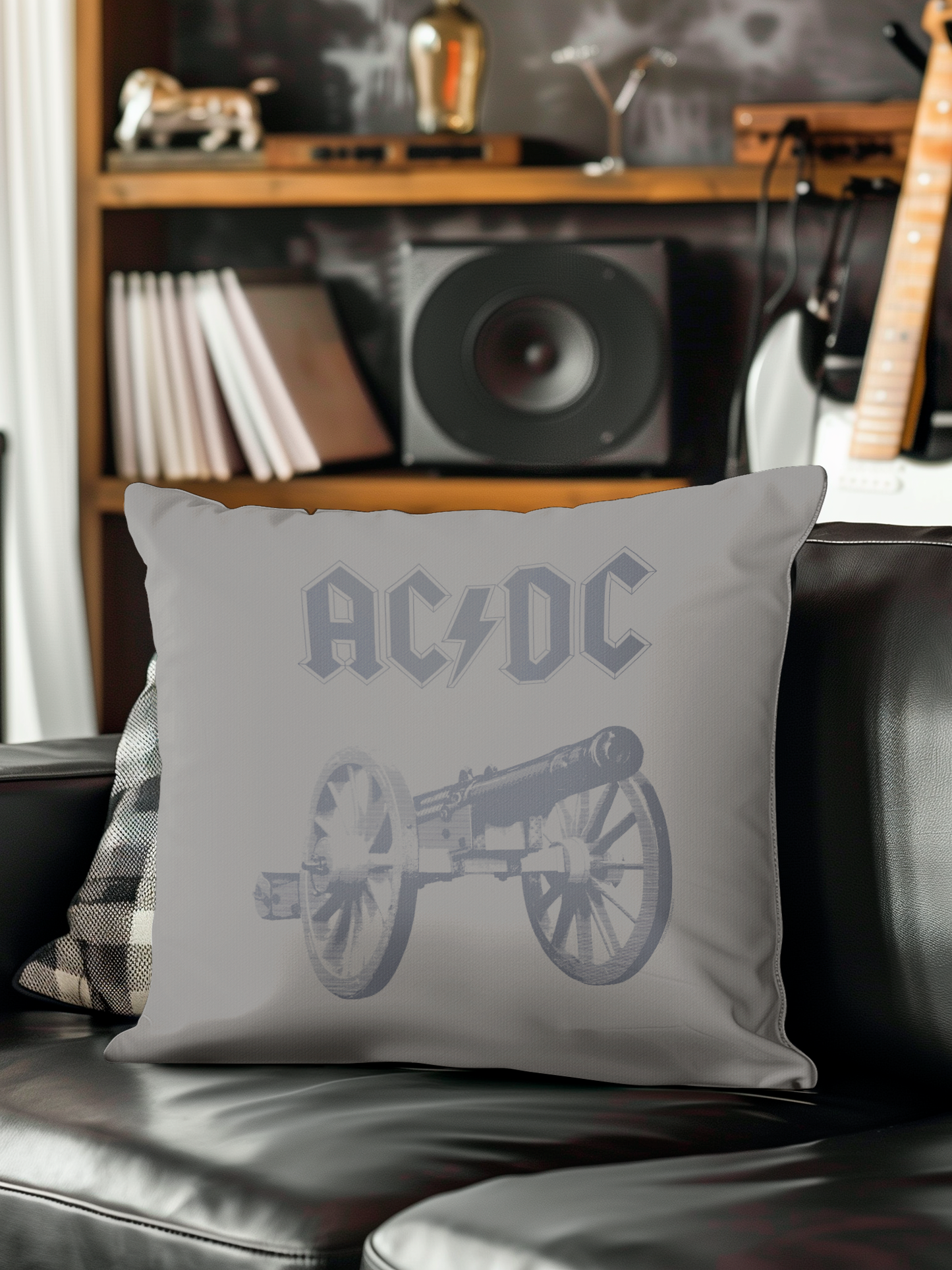 ACDC Cannon Tie Dye Pillow square