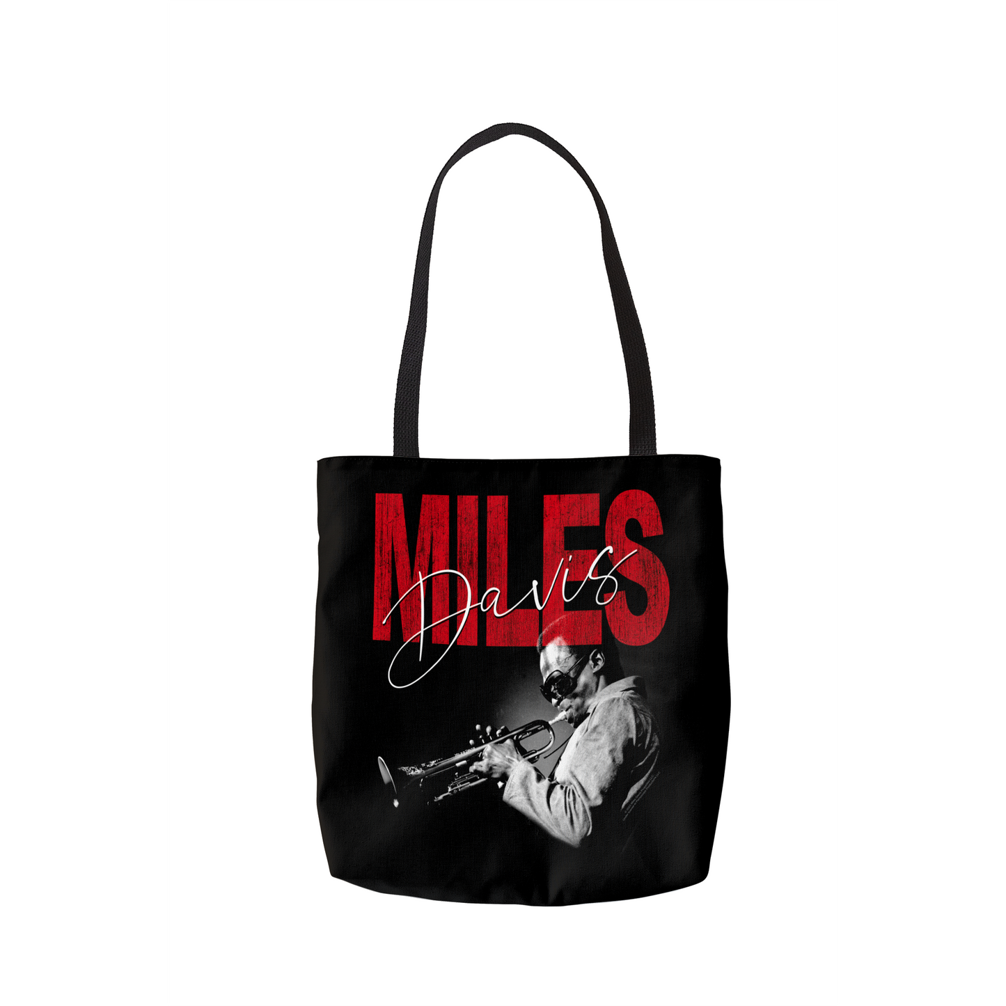 Miles Davis Distressed Photo and Miles Davis Distressed Photo with Tote Bag