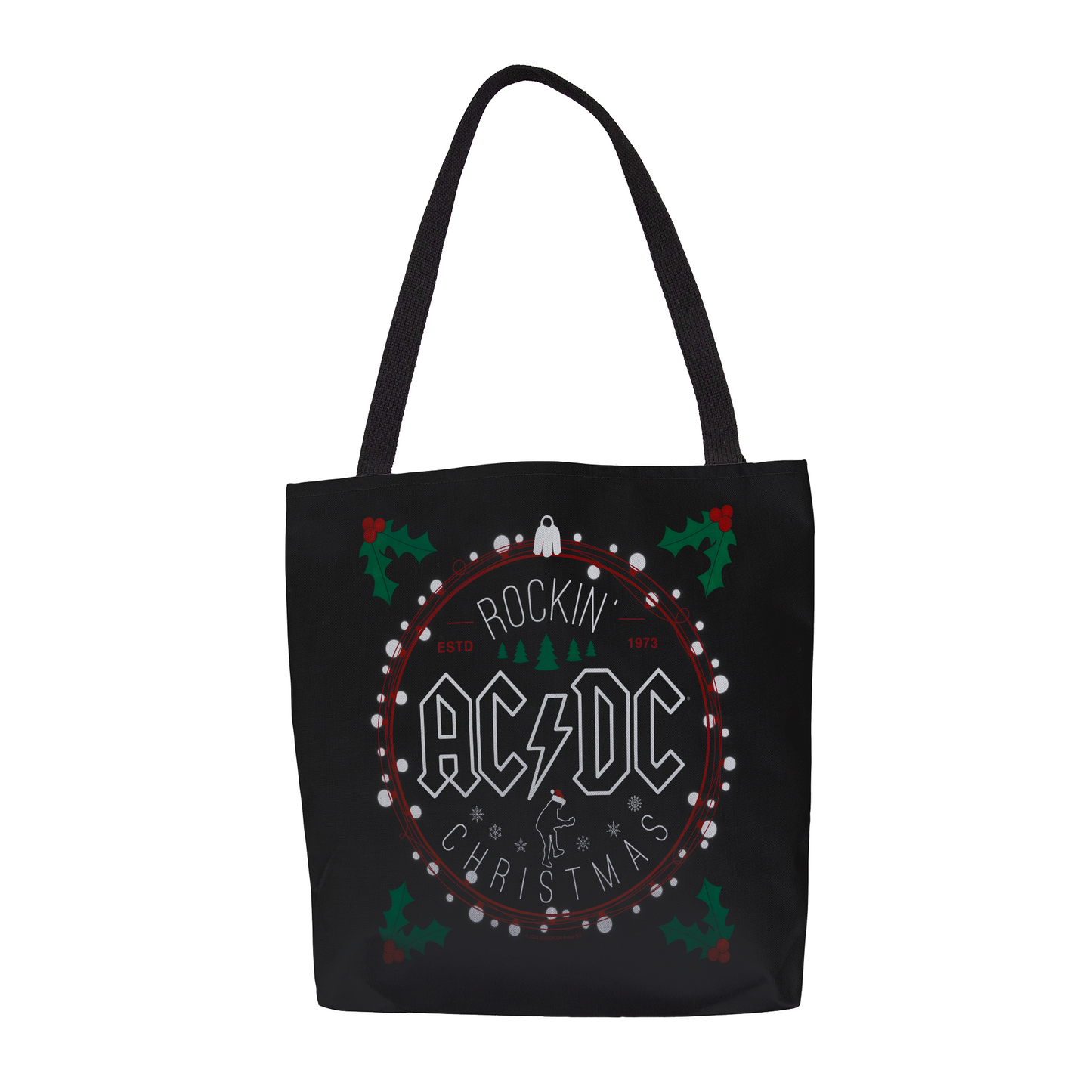 ACDC Christmas Circle Tote Bag