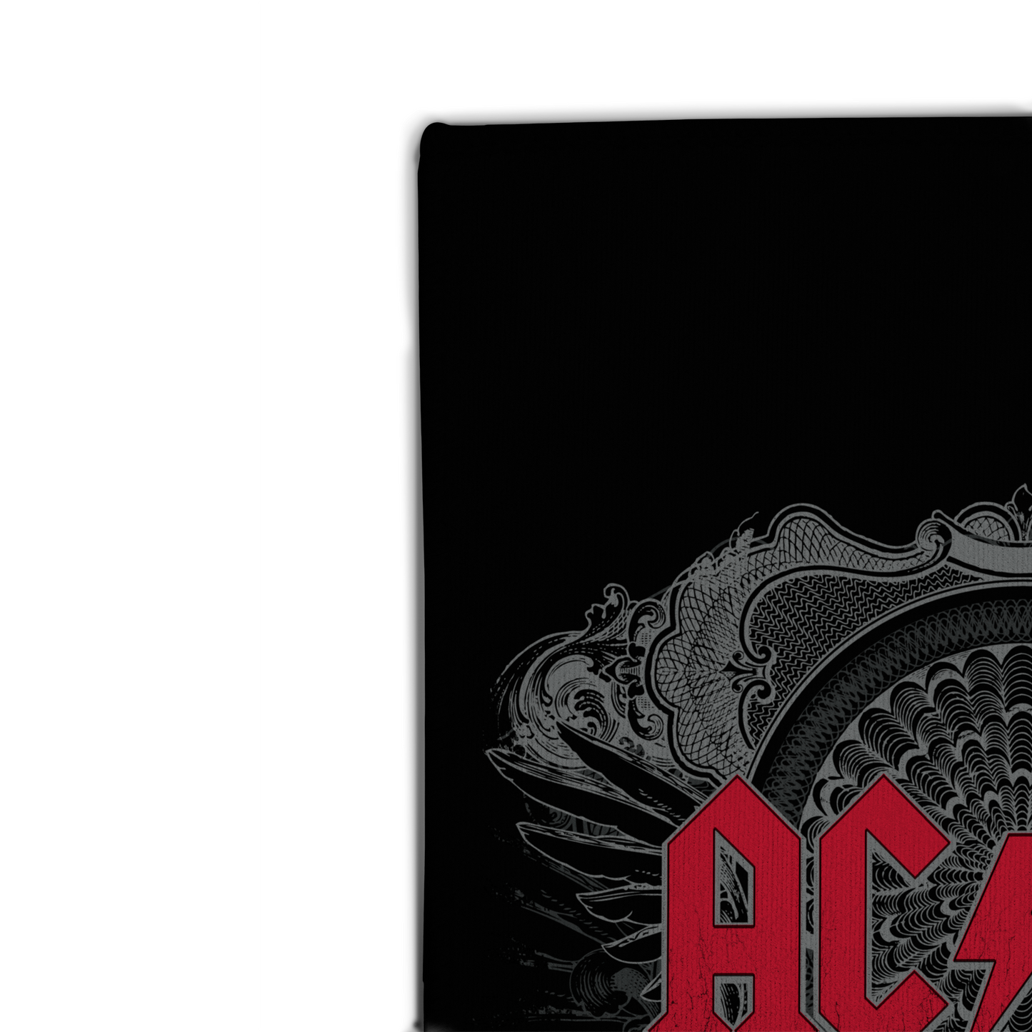 ACDC Black Ice Red - Area Rug - Woven Polyester, Indoor Use - Sizes 2x3ft, 4x6ft