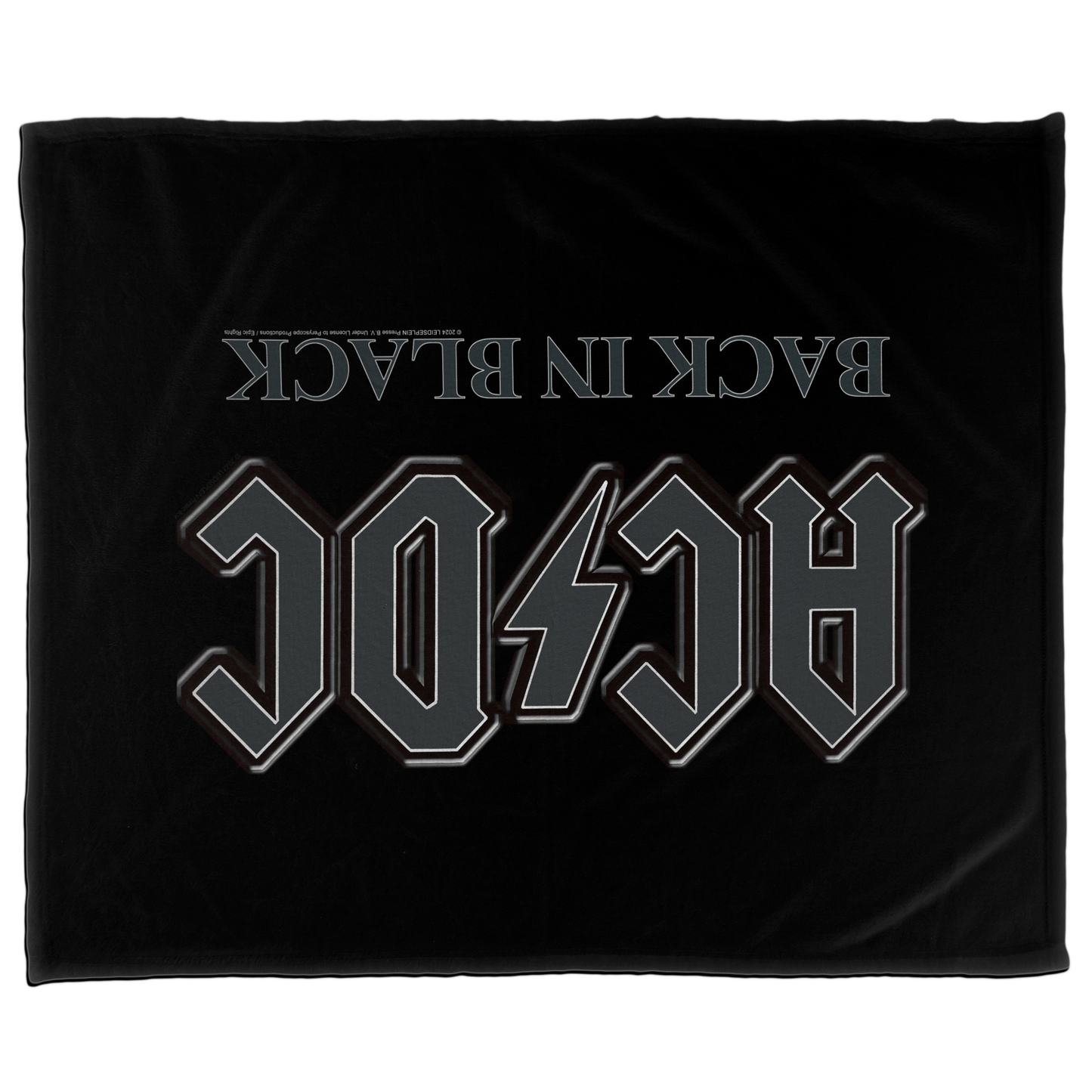 ACDC Back in Black Fleece Blanket