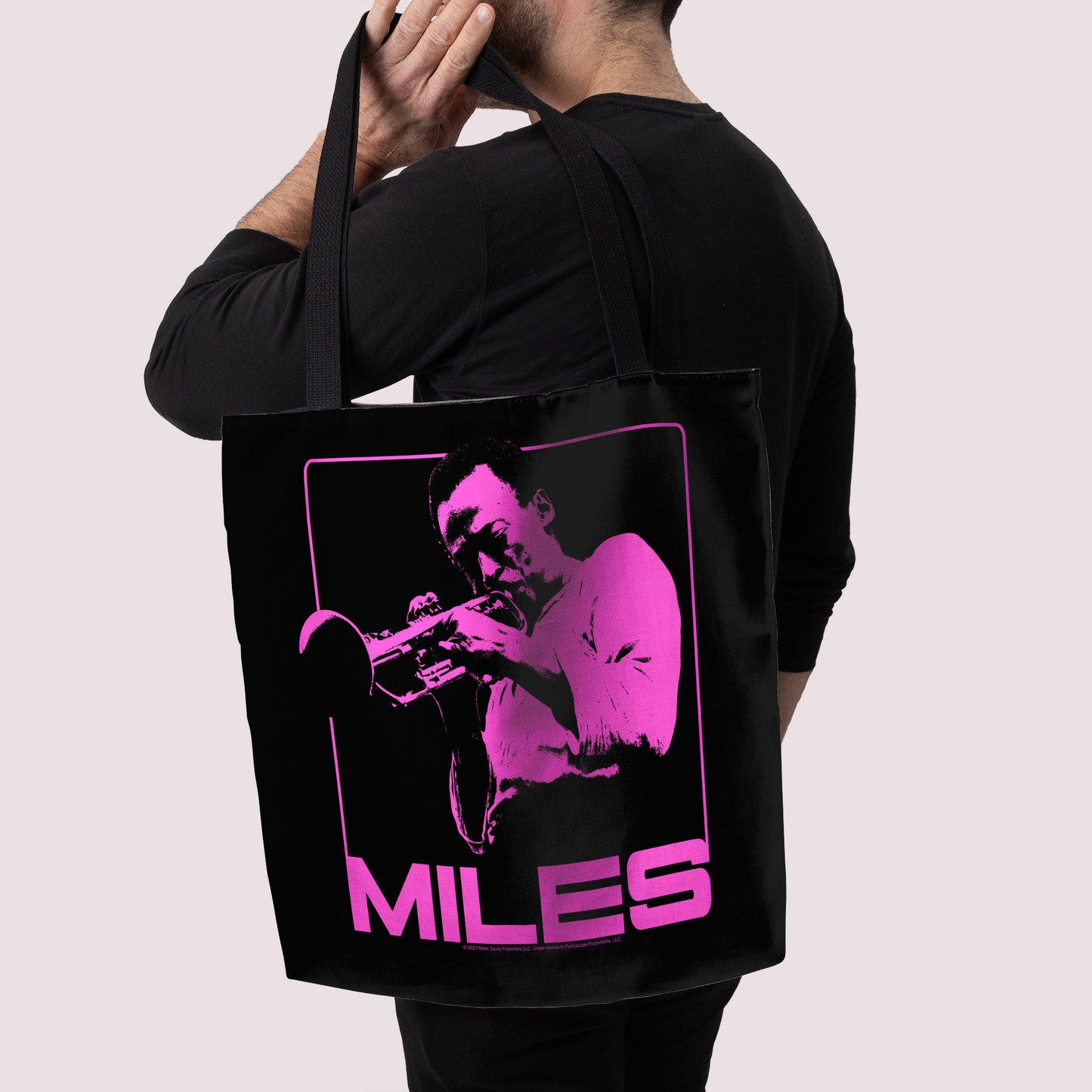 Miles Davis Pink Square and Miles Davis Pink Square with Tote Bag