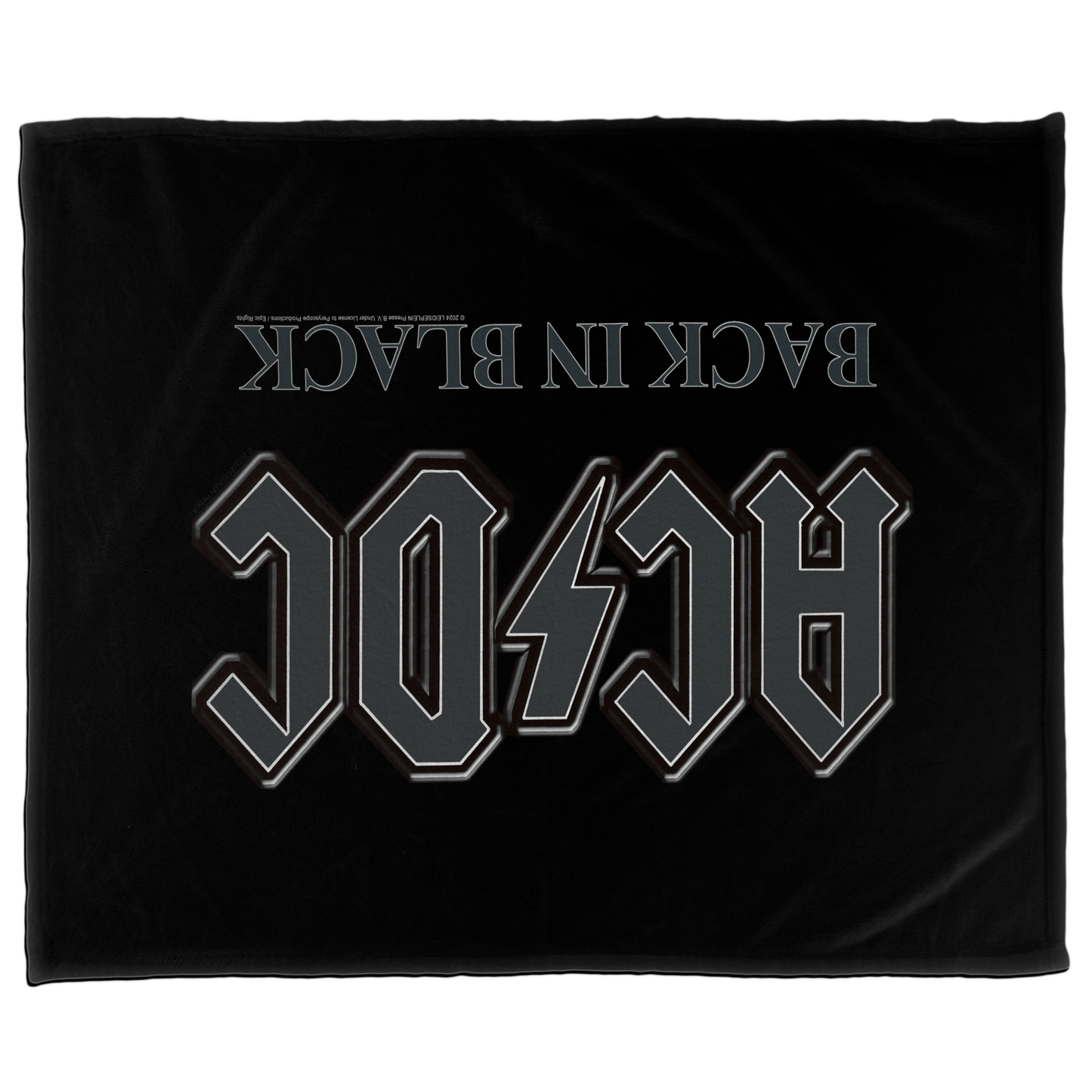 ACDC Back in Black Fleece Blanket