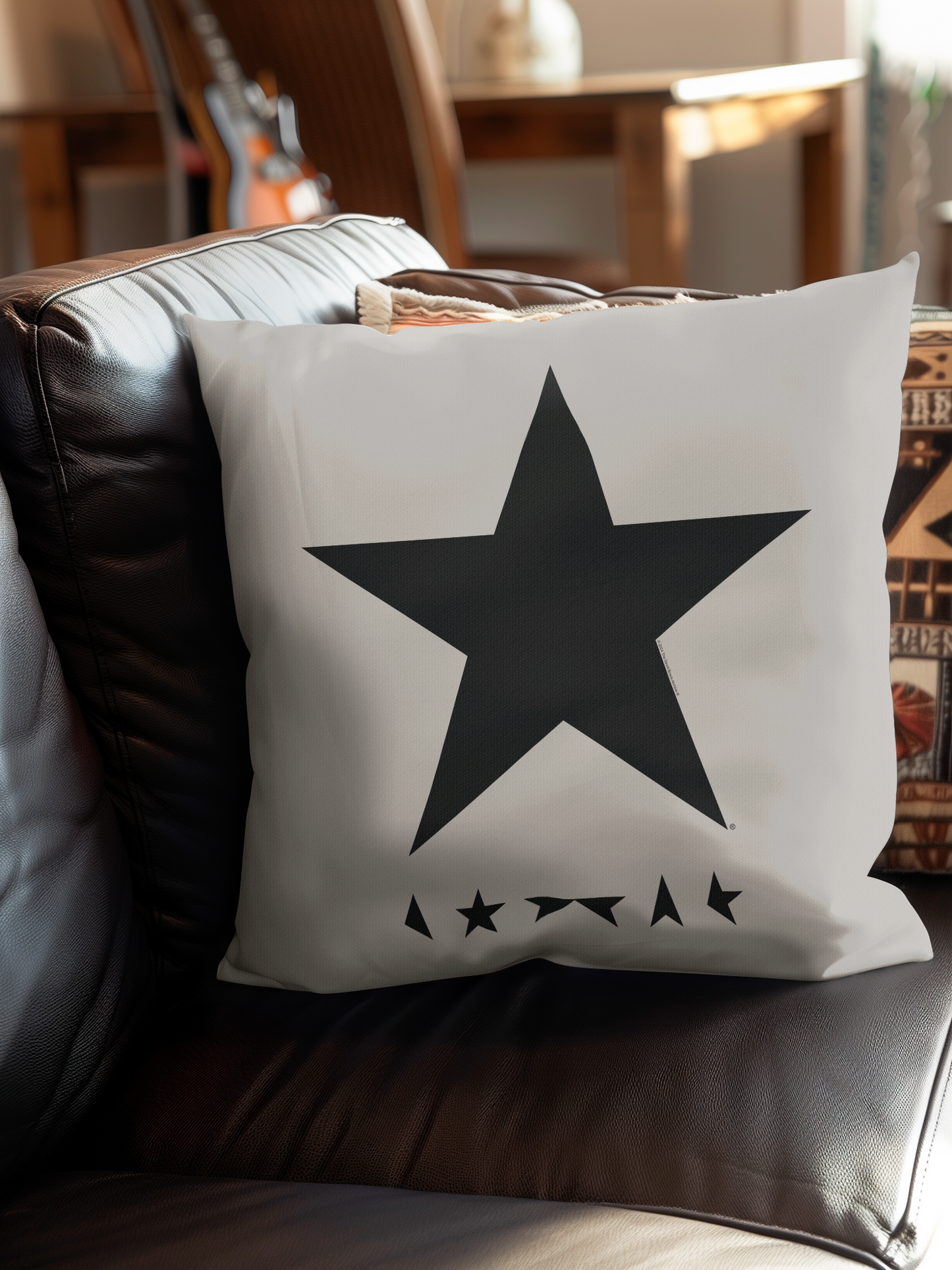 David Bowie Star Logo Pillow