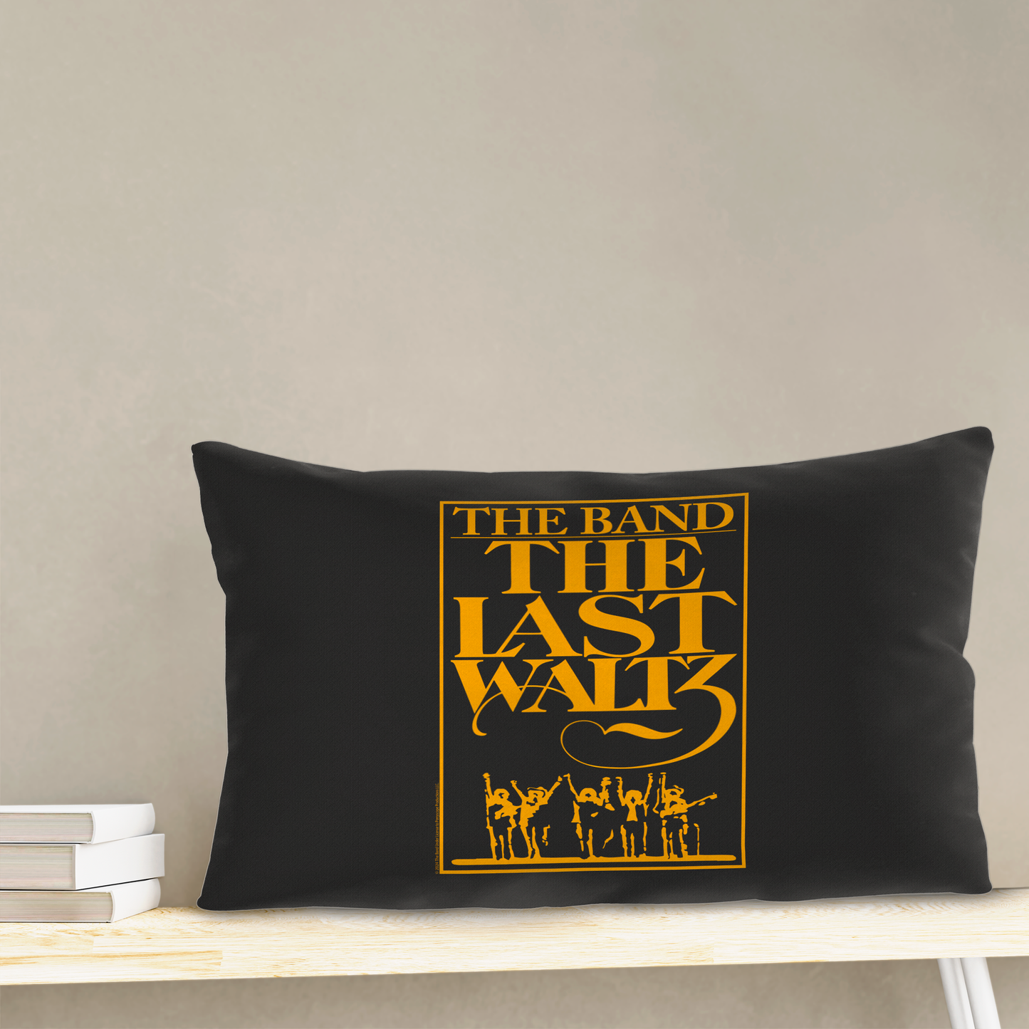 The Band The Last Waltz Yellow Print with Pillow rectangular