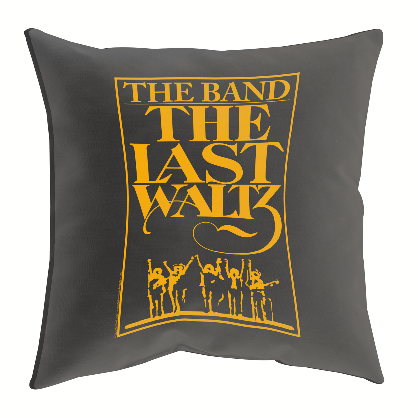 The Band The Last Waltz Yellow Print with Pillow square