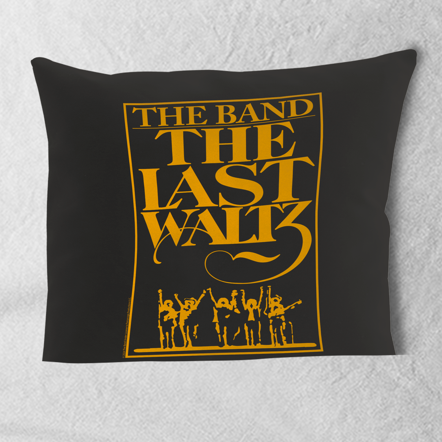 The Band The Last Waltz Yellow Print with Pillow square