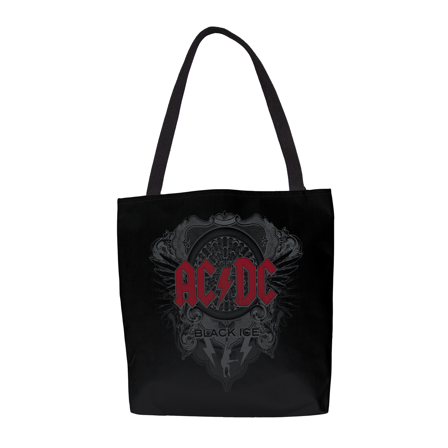 ACDC Black Ice with Red AOP and ACDC Black Ice with Red AOP with Tote Bag