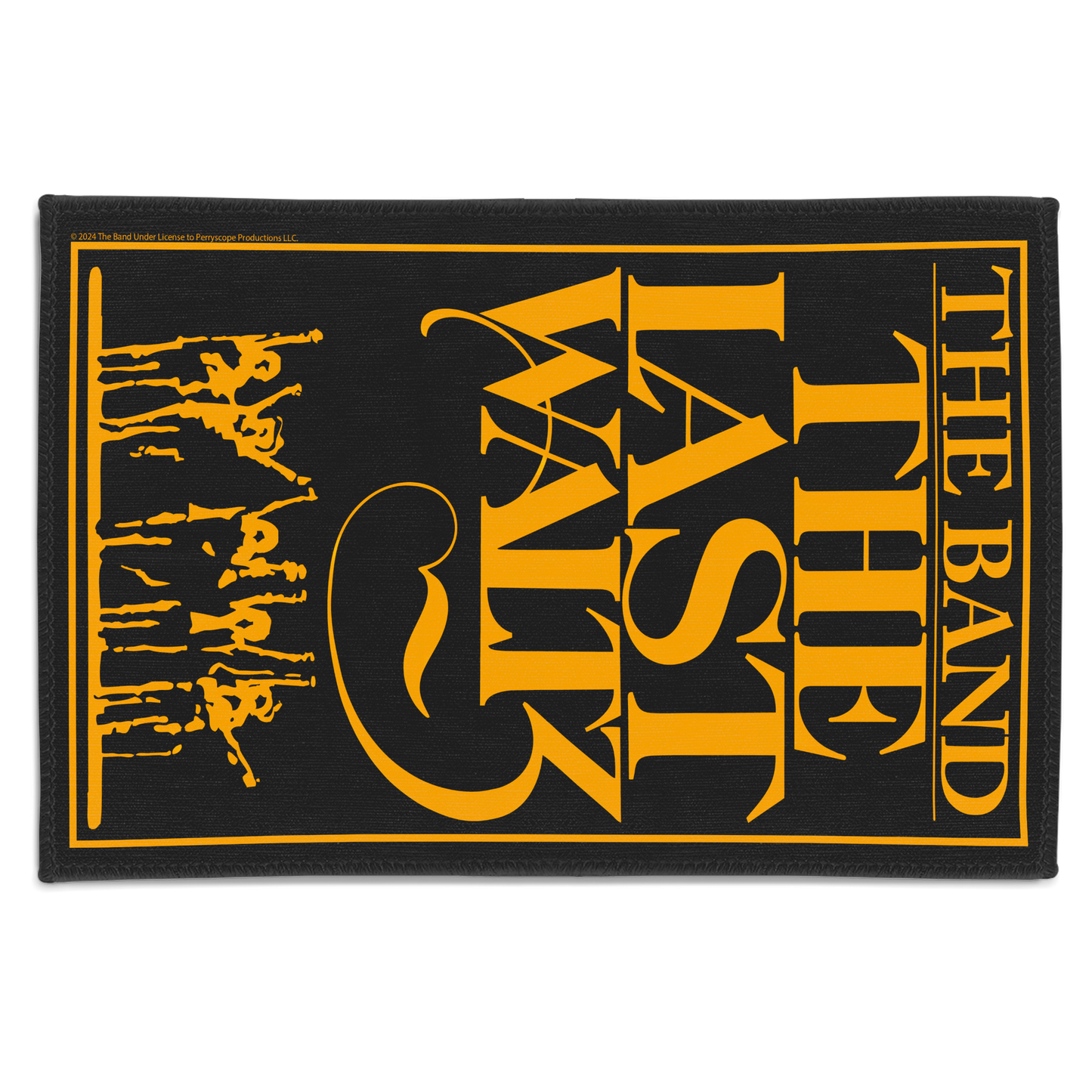 The Band The Last Waltz Yellow Print with Area Rug rectangular