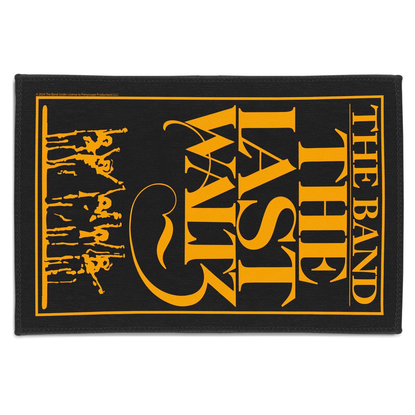 The Band The Last Waltz Yellow Print with Area Rug rectangular