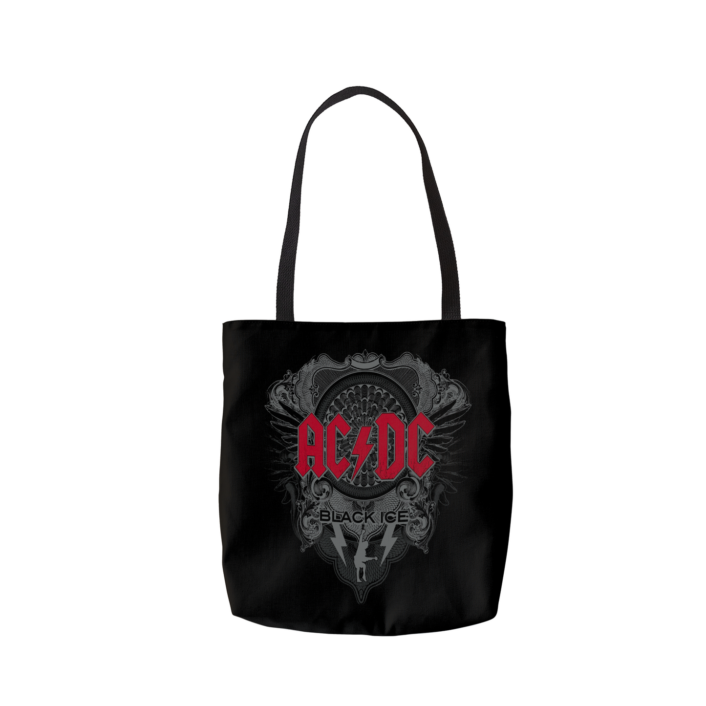 ACDC Black Ice with Red AOP and ACDC Black Ice with Red AOP with Tote Bag