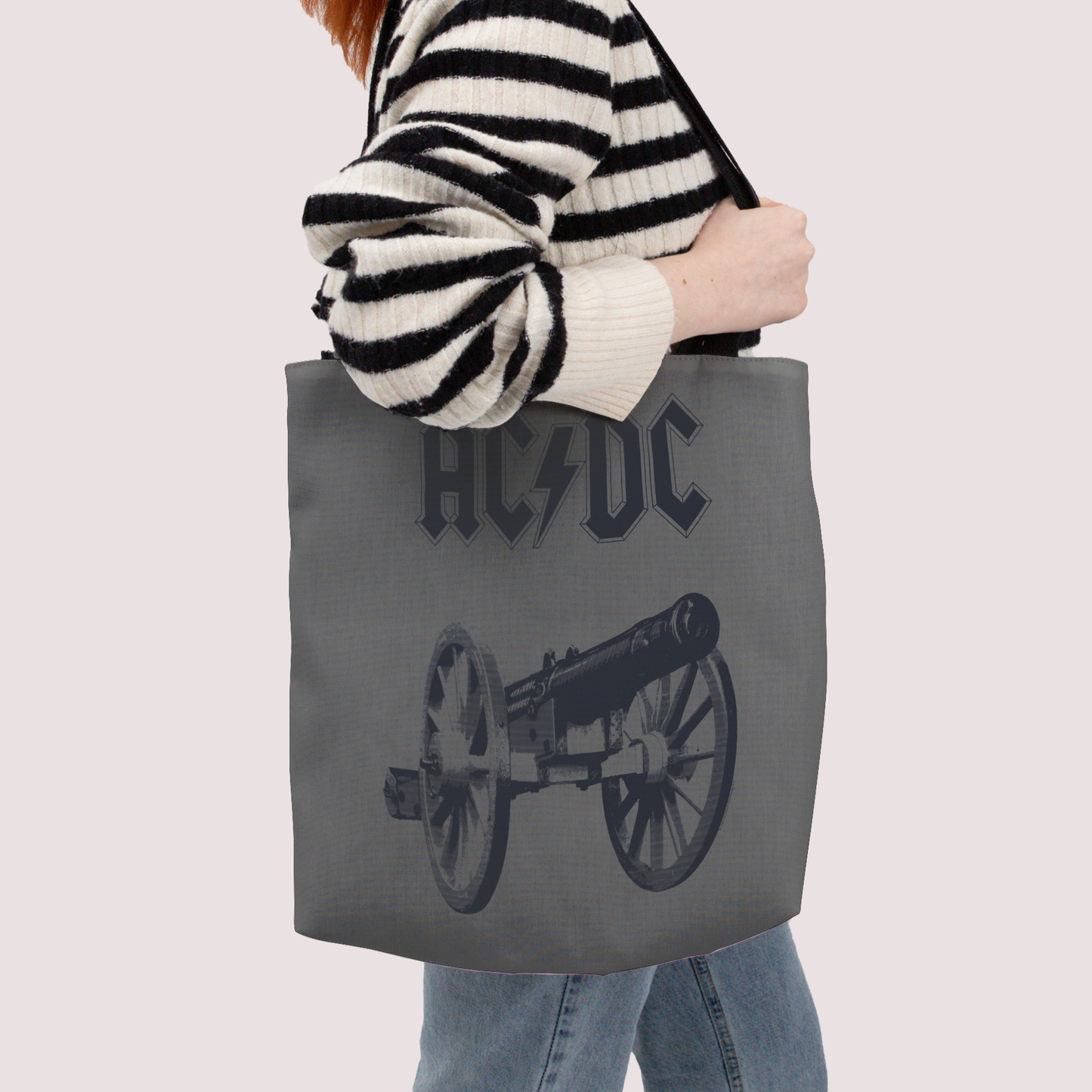 ACDC Cannon Tie Dye Tote Bag