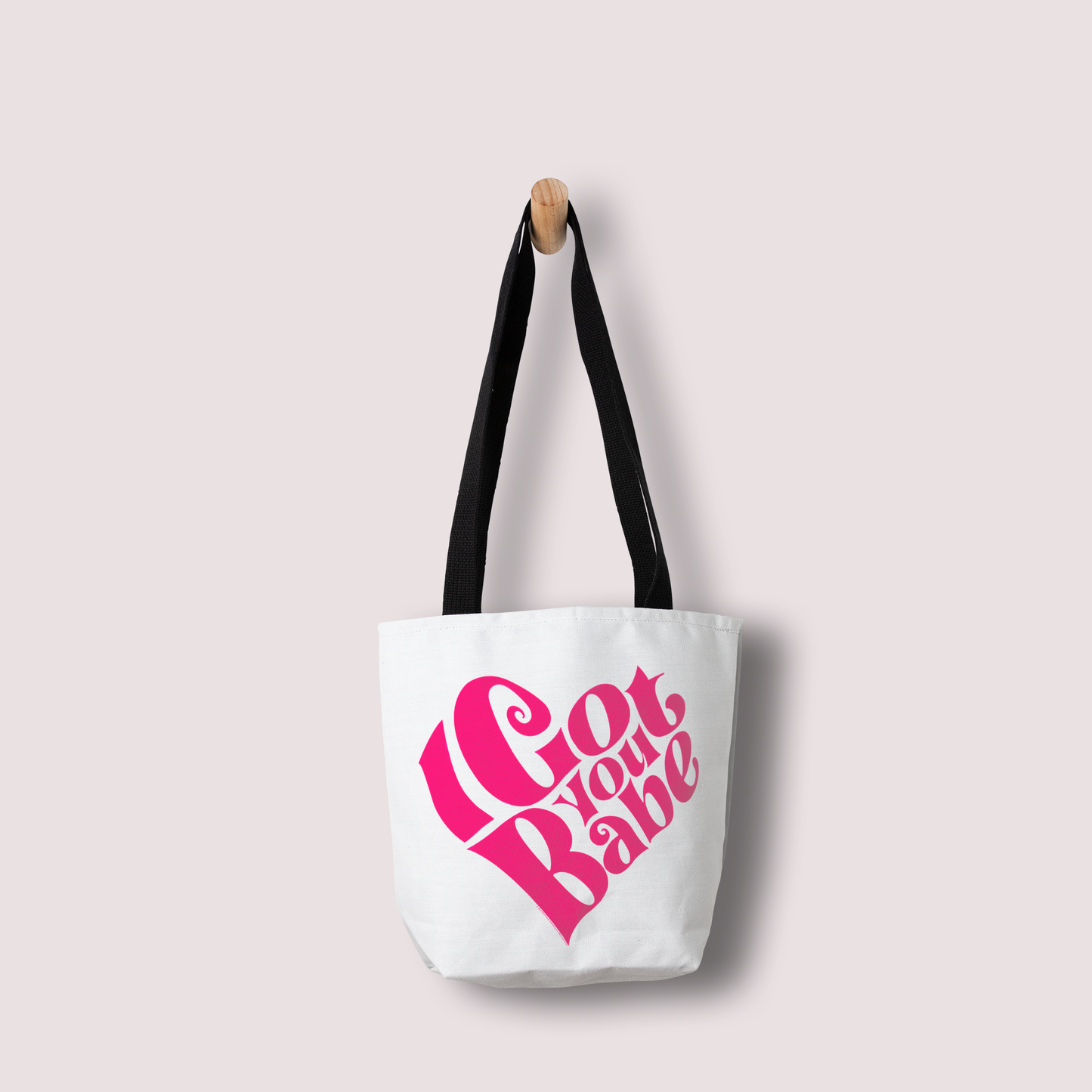 Sonny & Cher I Got You Babe White with Tote Bag