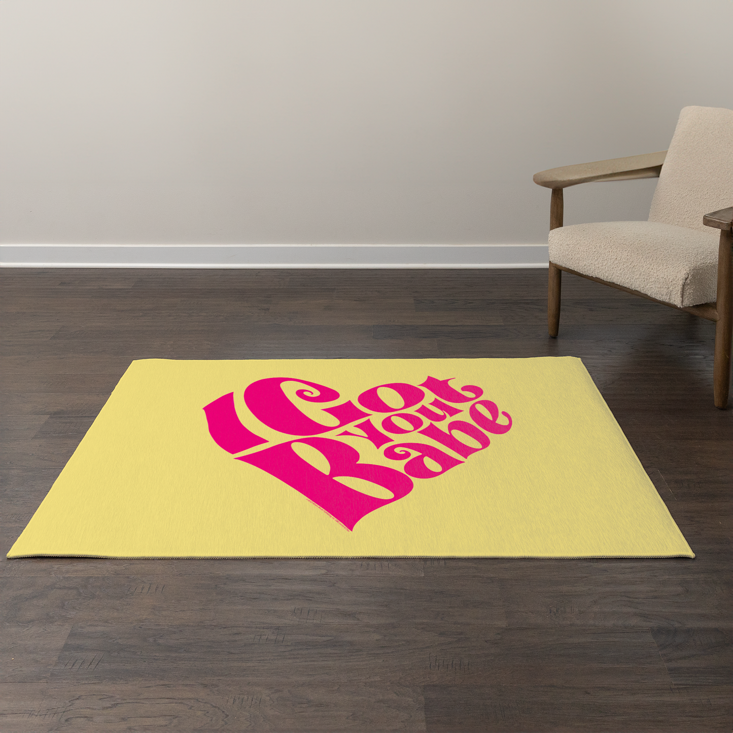 Sonny & Cher I Got You Babe with Area Rug rectangular