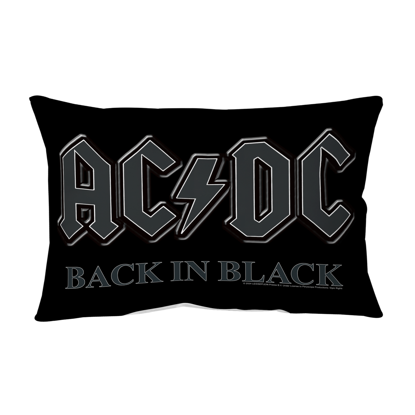 ACDC Back in Black Pillow