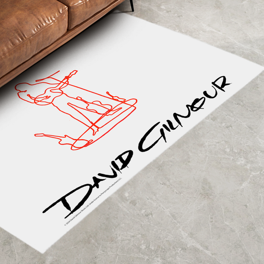 David Gilmour Line Art with Area Rug rectangular