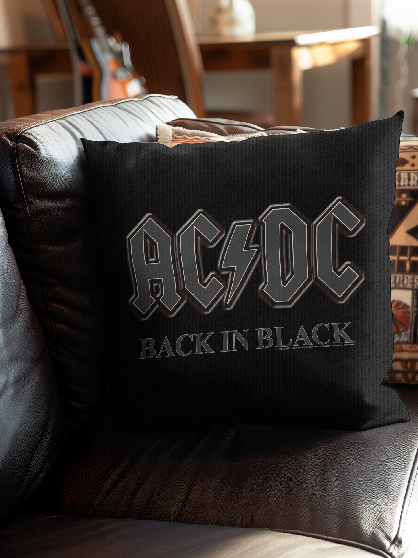 ACDC Back in Black Pillow