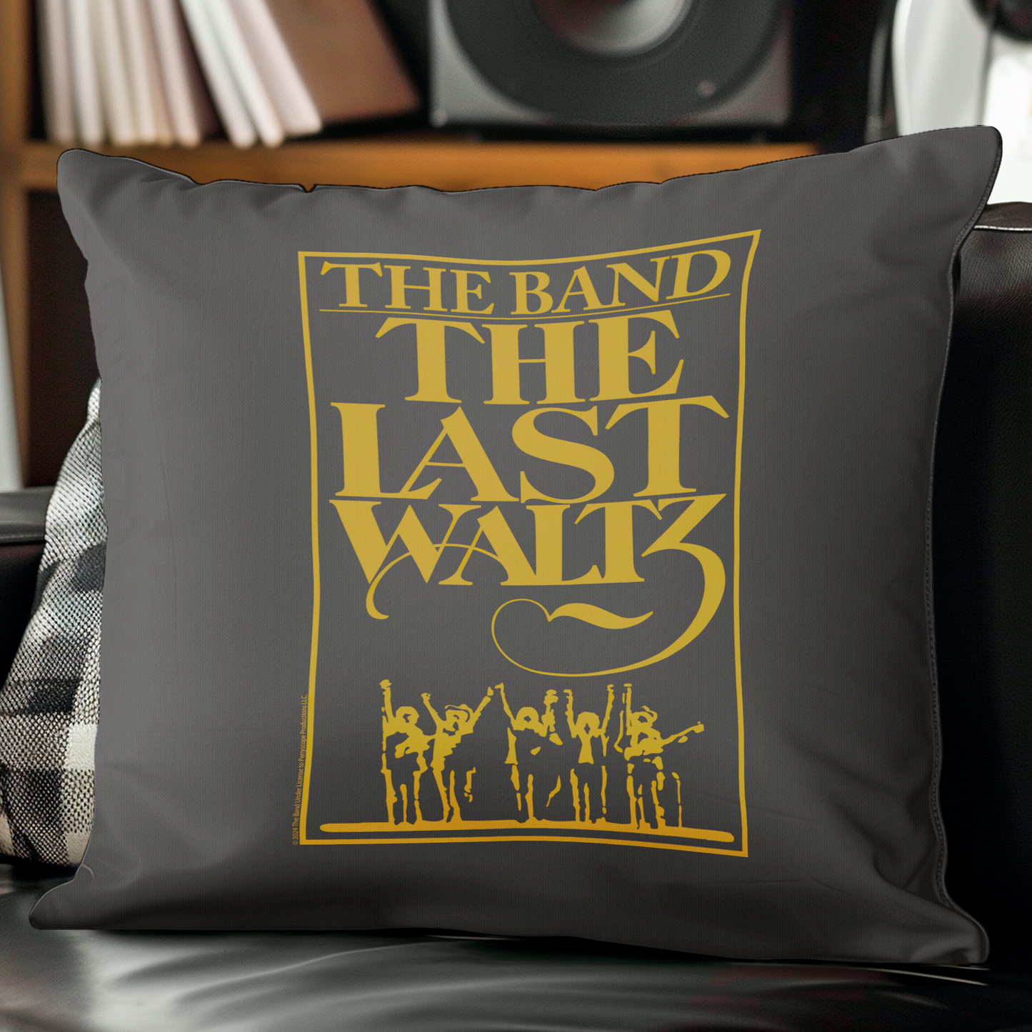 The Band The Last Waltz Yellow Print with Pillow square